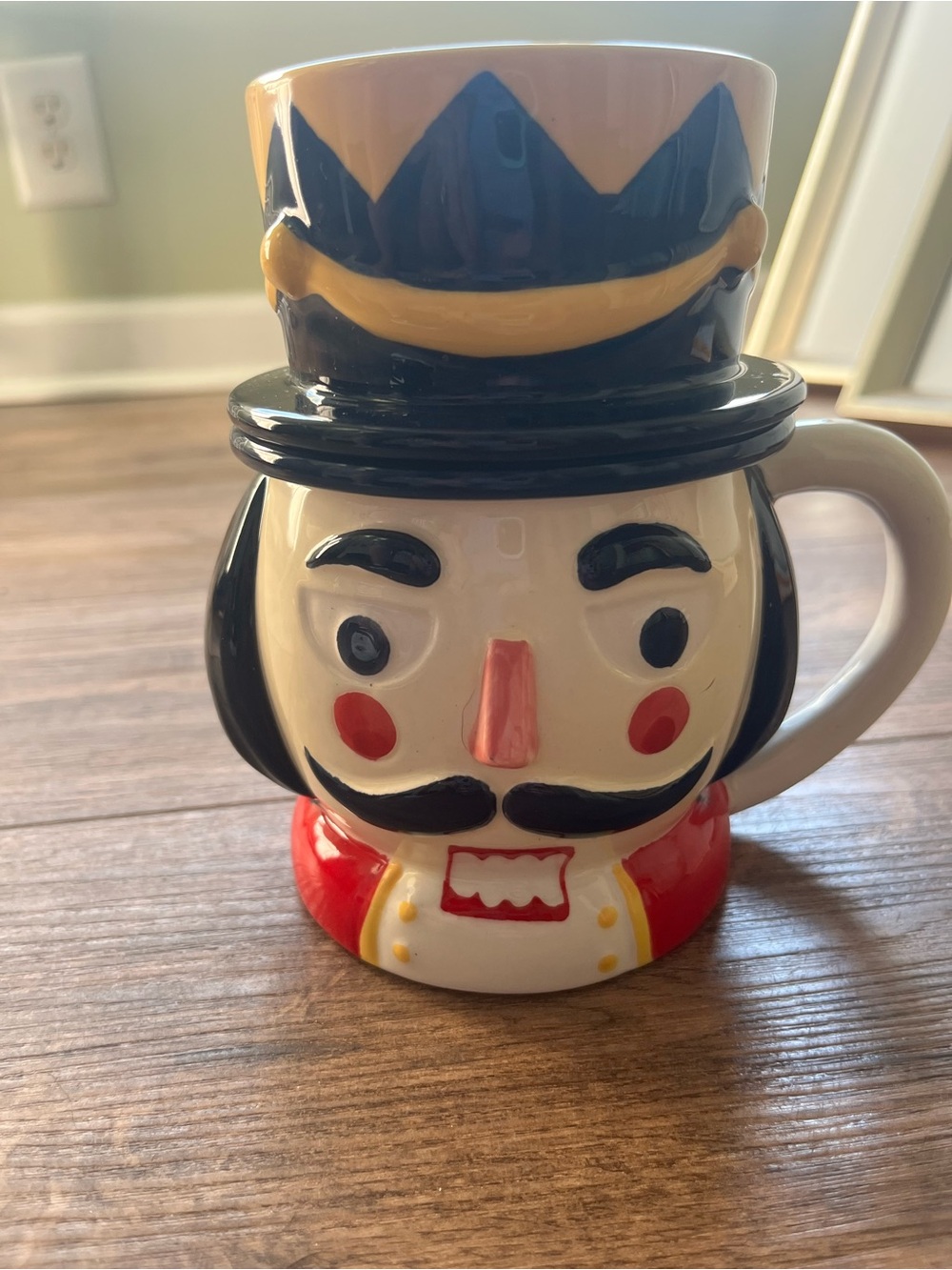 Nutcracker Ceramic Mug and Lid Tea Steeper - Christmas World Market